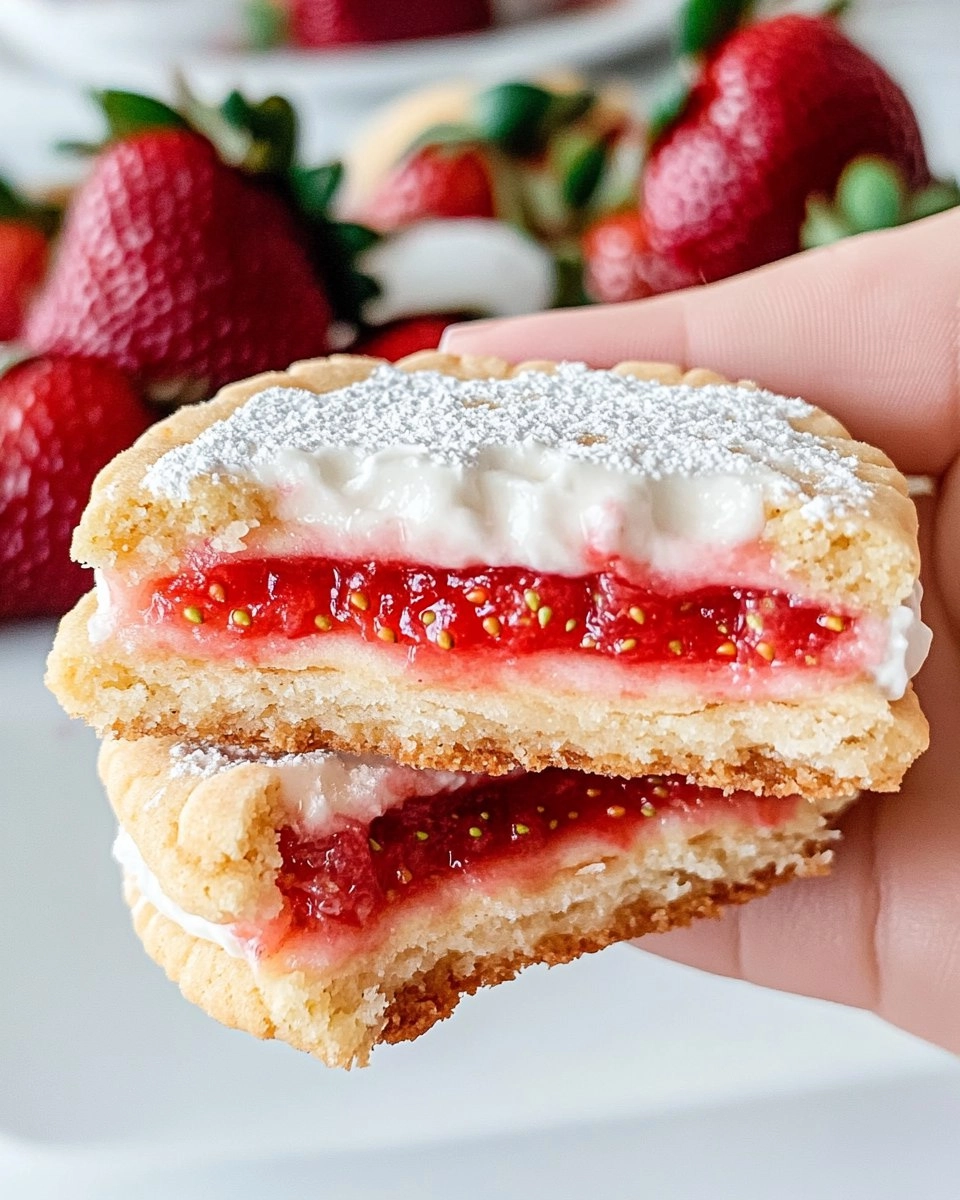 Strawberry Pop Tart Cookies