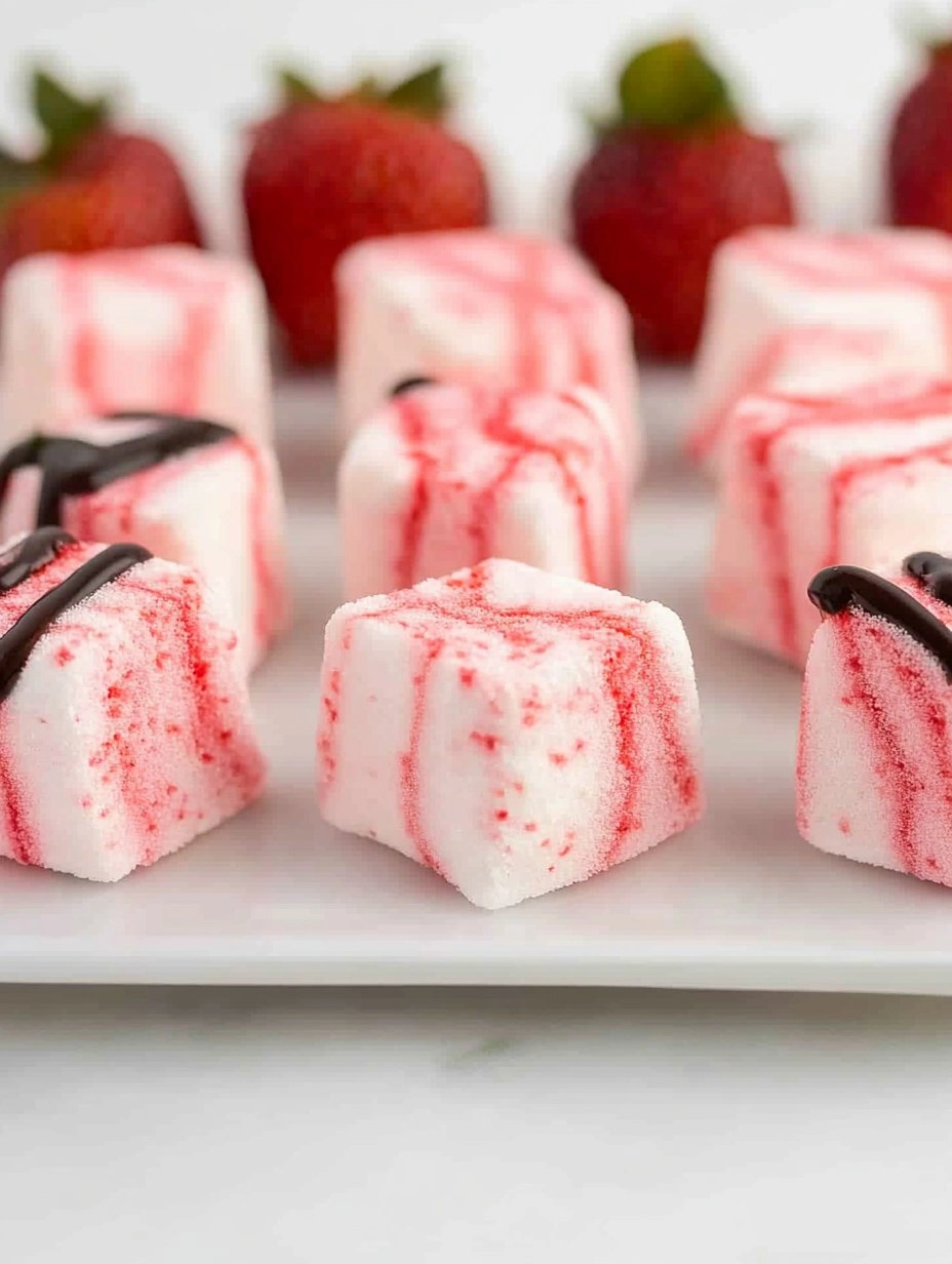 Strawberry Swirl Marshmallows