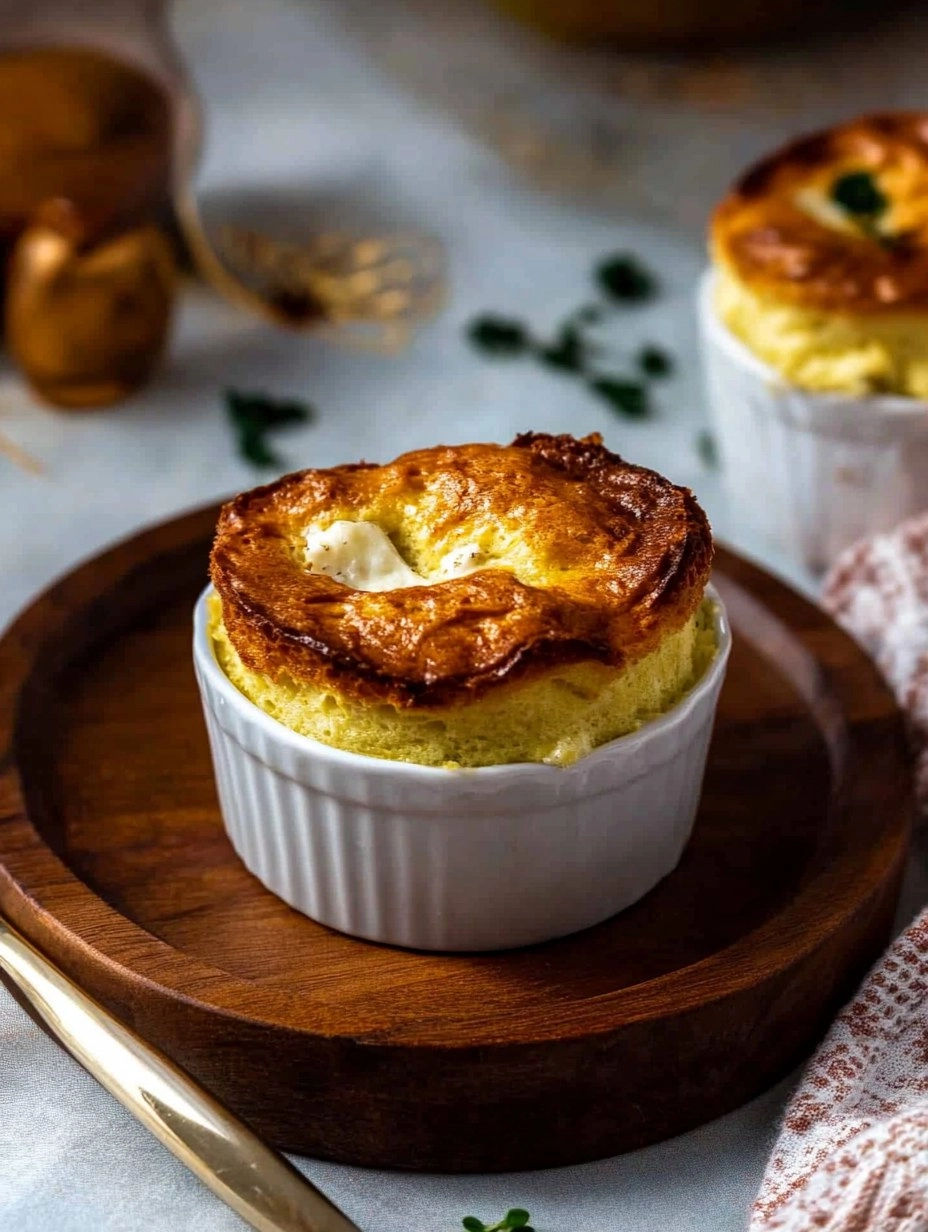 Valentine's Brunch Goat Cheese Soufflés