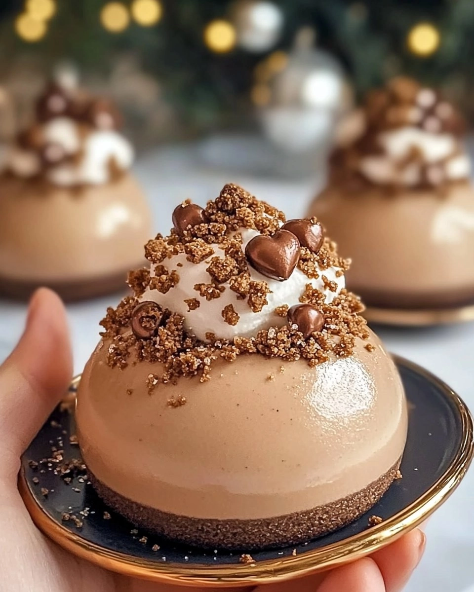 Valentine’s Day Decadent Gingerbread Latte Mousse Domes 102 Valentine’s Day Decadent Gingerbread Latte Mousse Domes