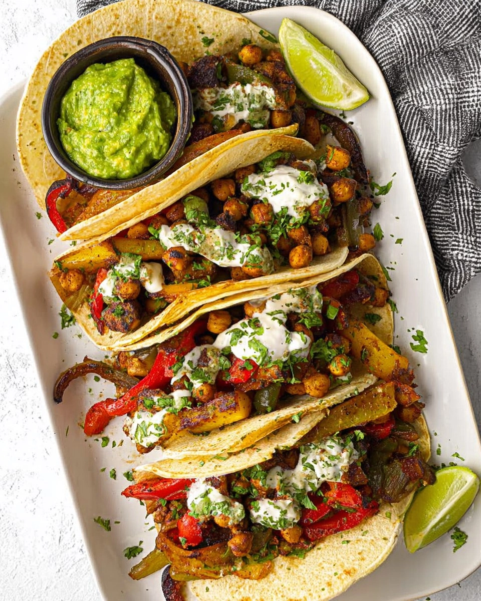 Vegan Sheet Pan Chickpea Fajitas