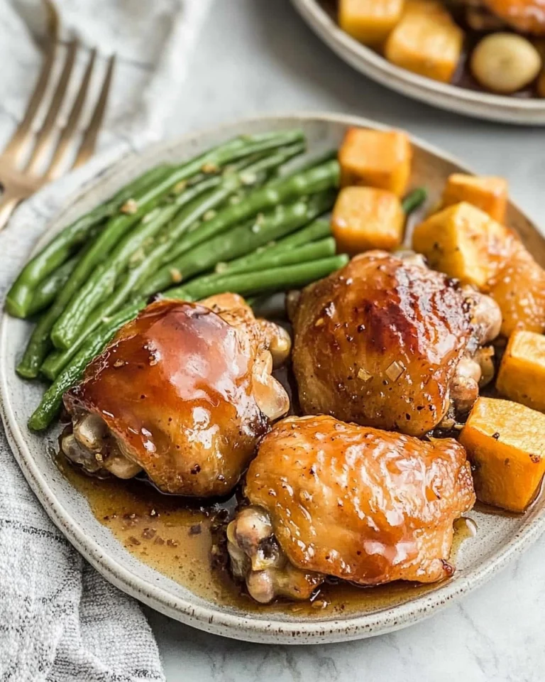 Baked-Honey-Garlic-Chicken-Thighs-with-Veggies-Recipe