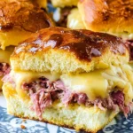 Baked-Reuben-Sliders-with-Thousand-Island-Glaze-Recipe