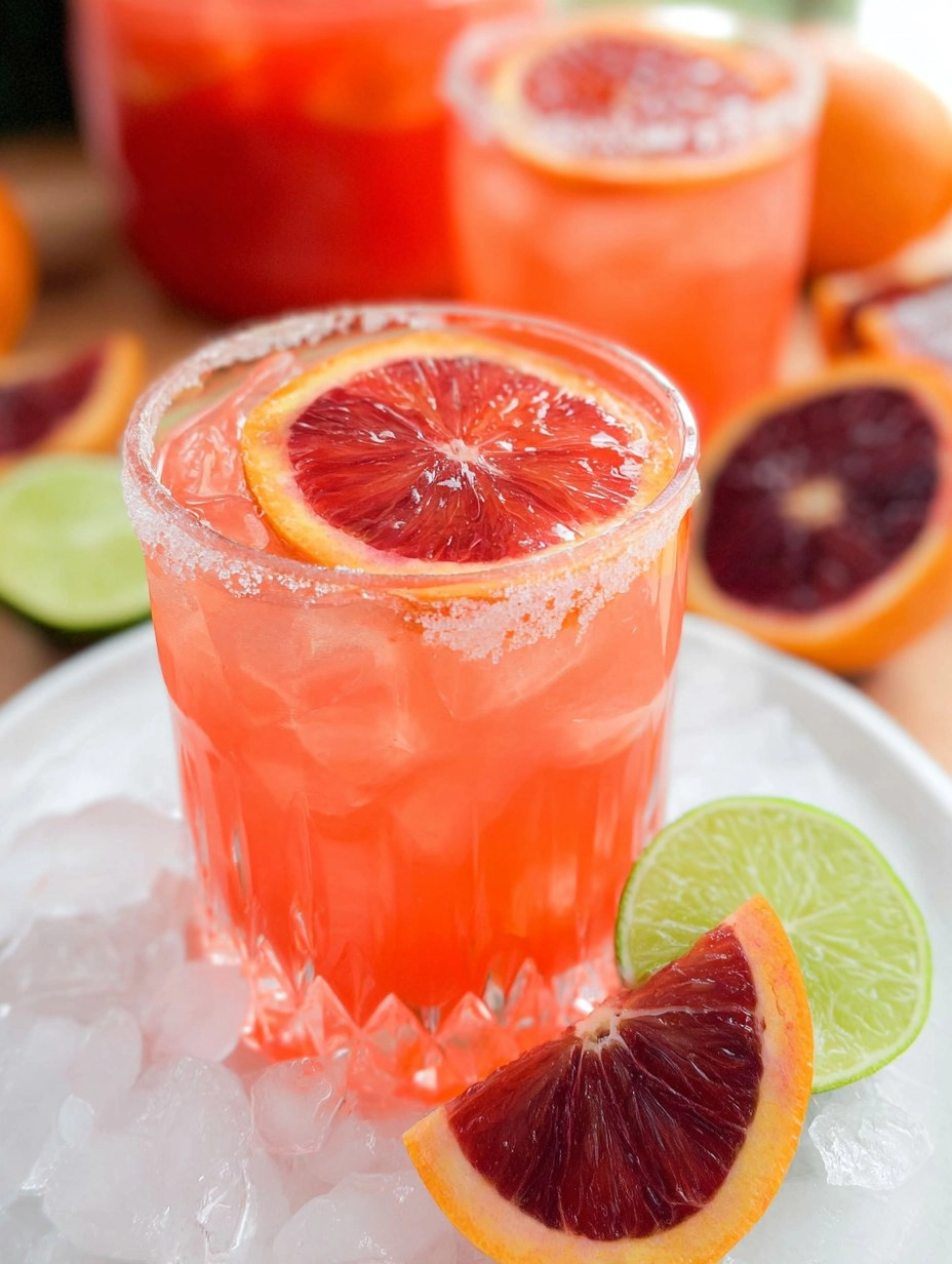 Blood Orange Margarita Pitcher (Easy Big-Batch Citrus Cocktail)