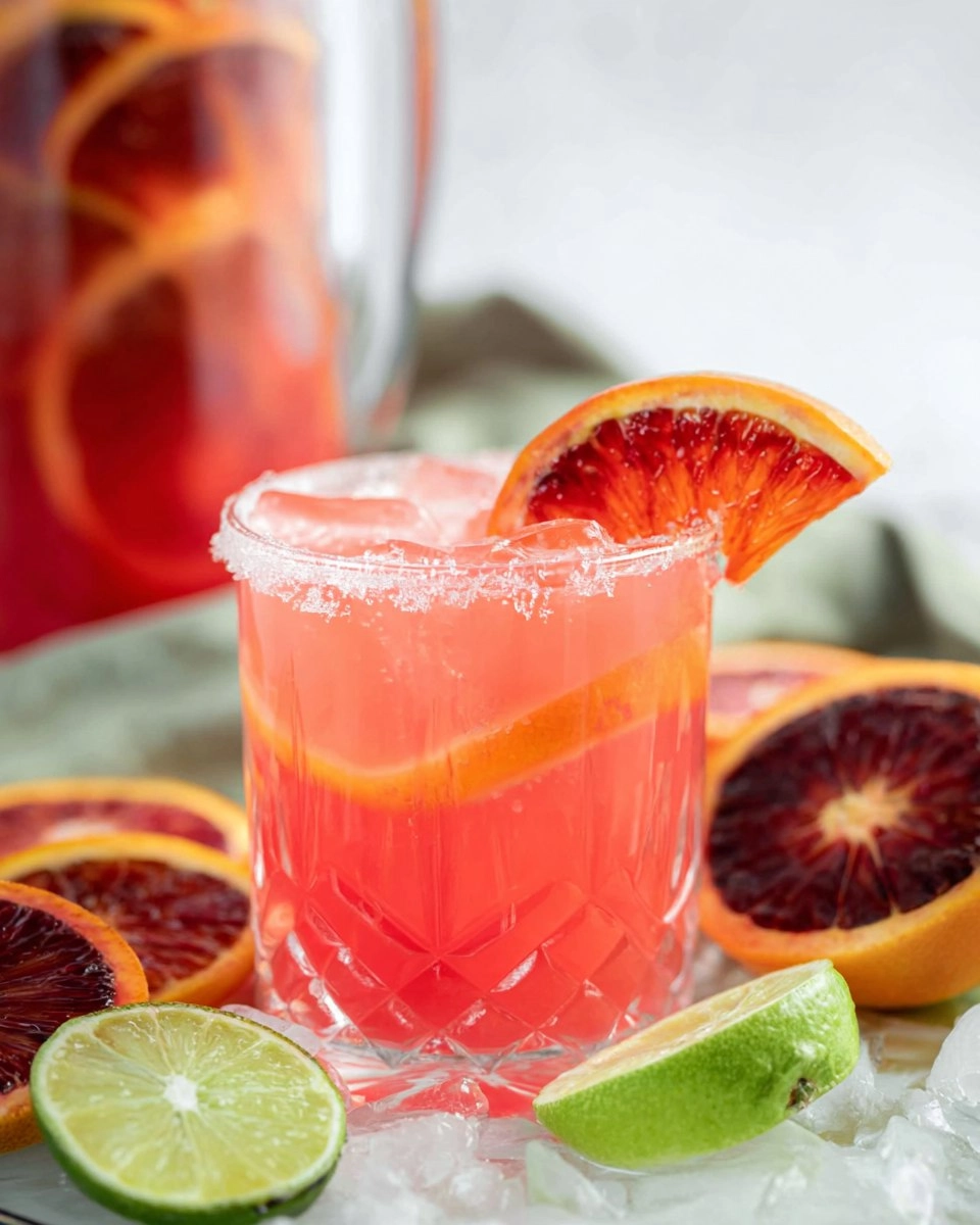 Blood Orange Margarita Pitcher (Easy Big-Batch Citrus Cocktail)