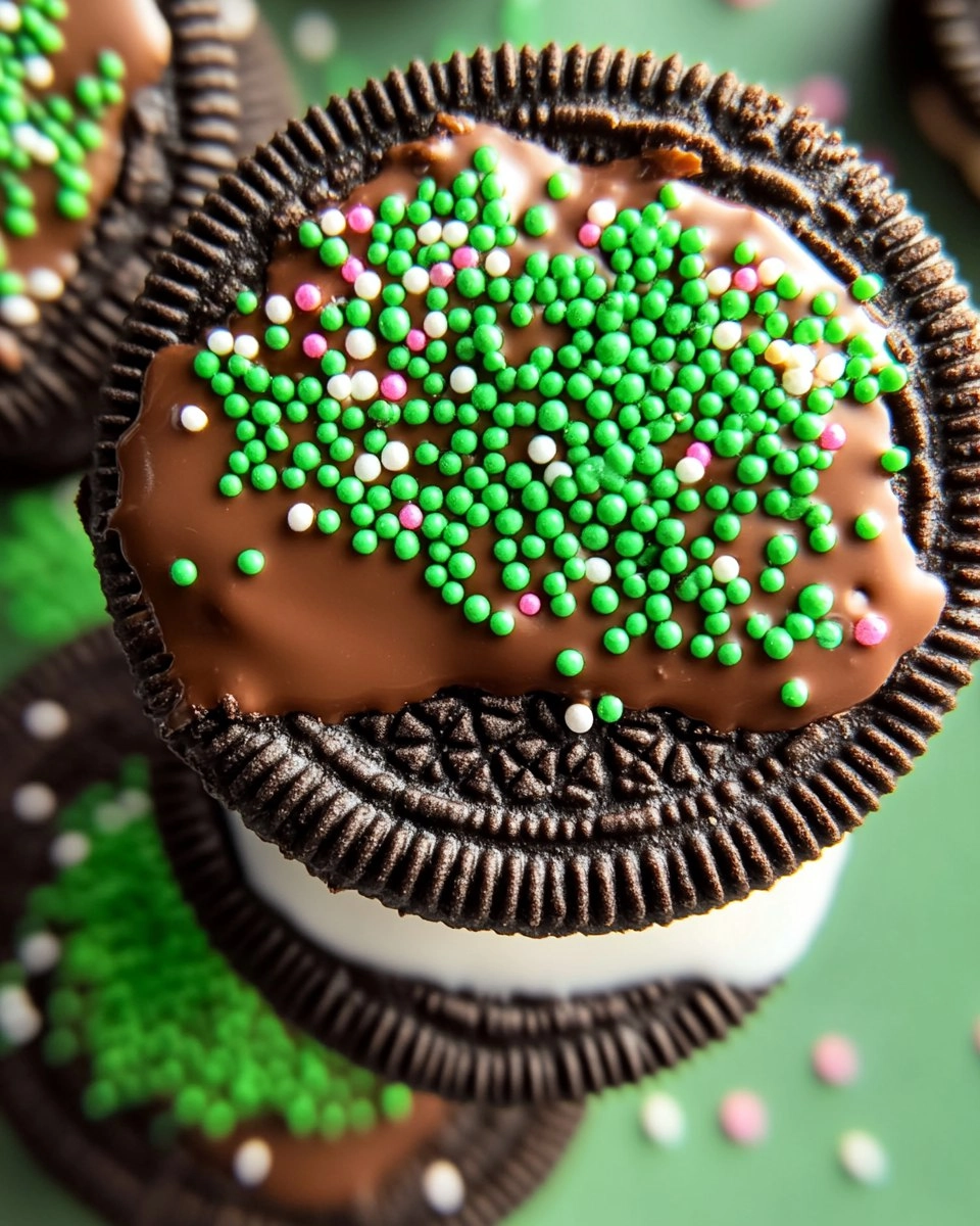 Chocolate Dipped Oreos with Sprinkles
