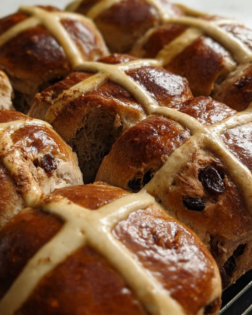 Cinnamon Raisin Hot Cross Buns (Make-Ahead Easter Rolls)