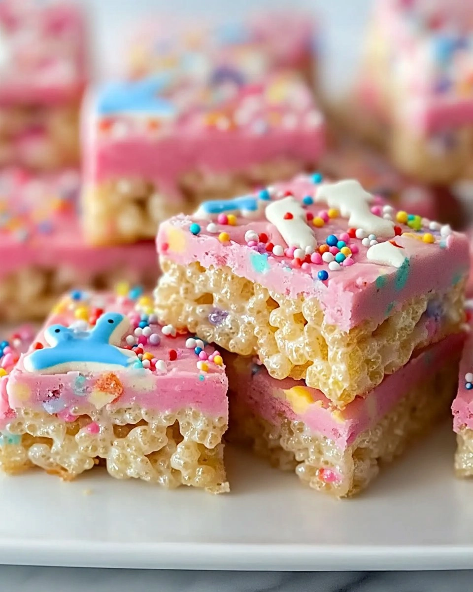 Circus Animal Cookie Rice Krispie Treats