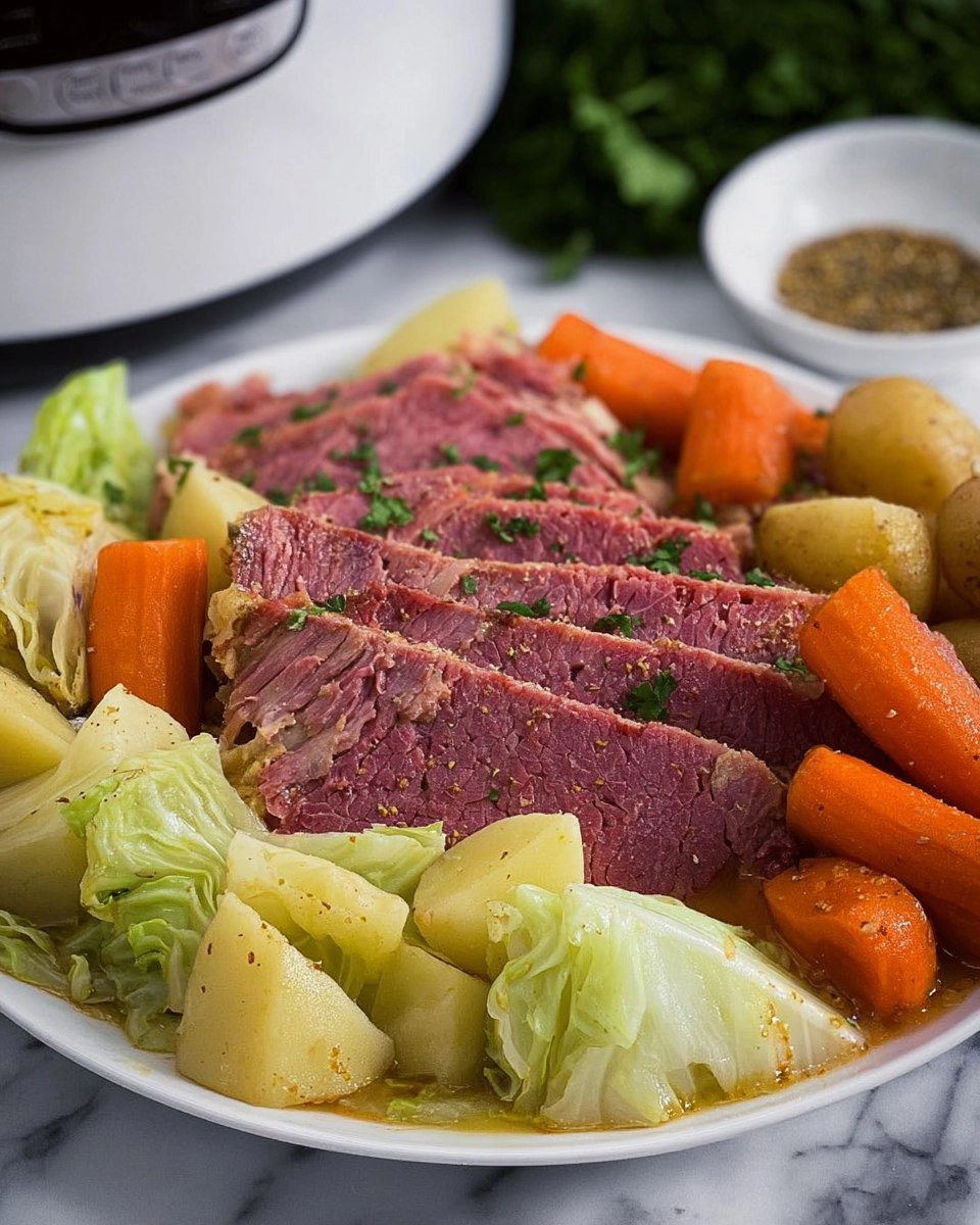 Corned Beef & Cabbage (Crockpot) 