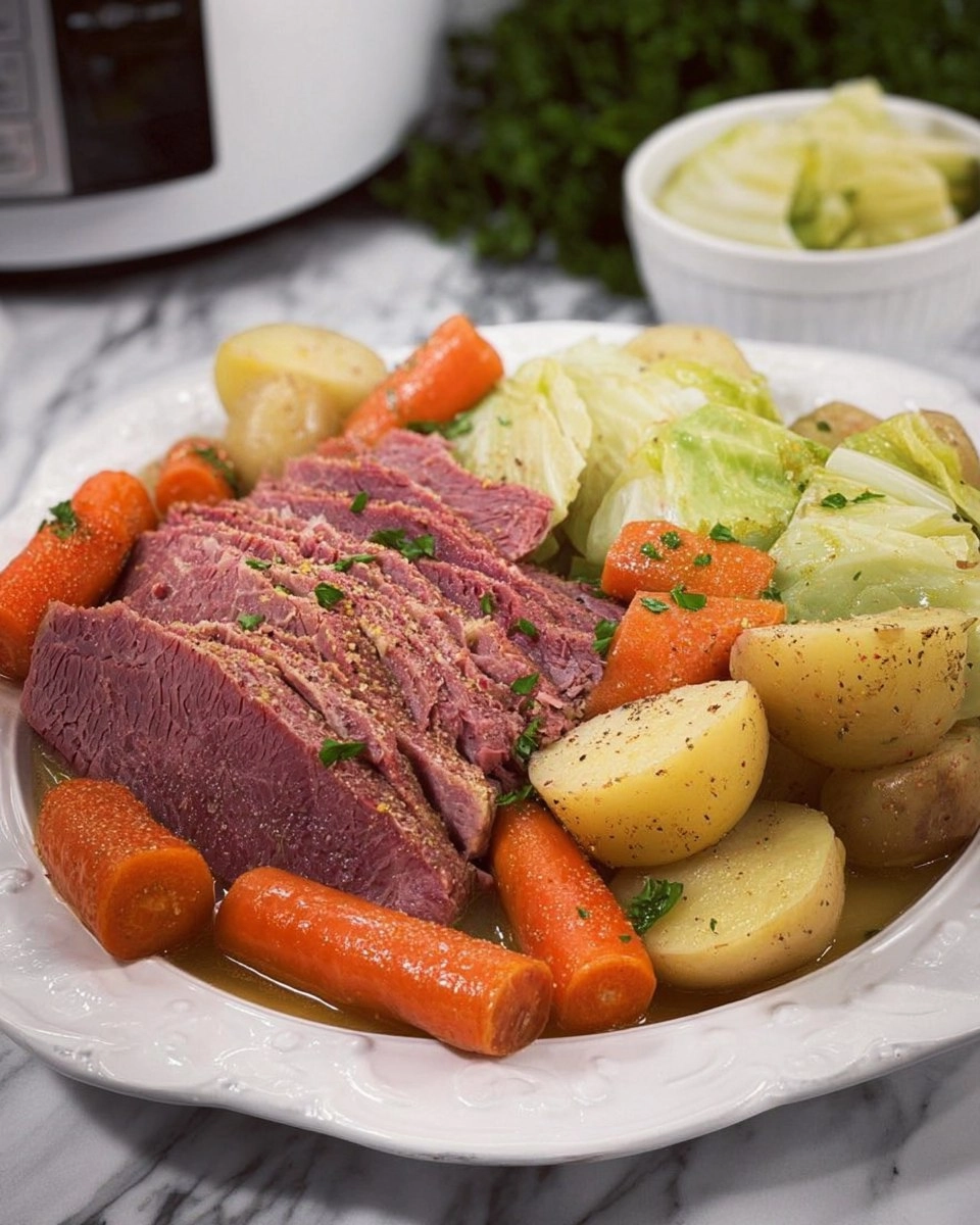 Corned Beef & Cabbage (Crockpot) 