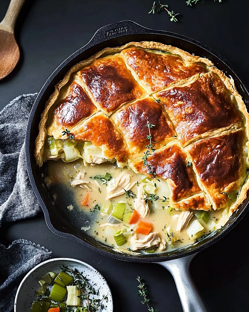 Cozy Chicken Pot Pie with Leeks & Thyme (Skillet Version) 5 Cozy-Chicken-Pot-Pie-with-Leeks-Thyme-Skillet-Version-Recipe