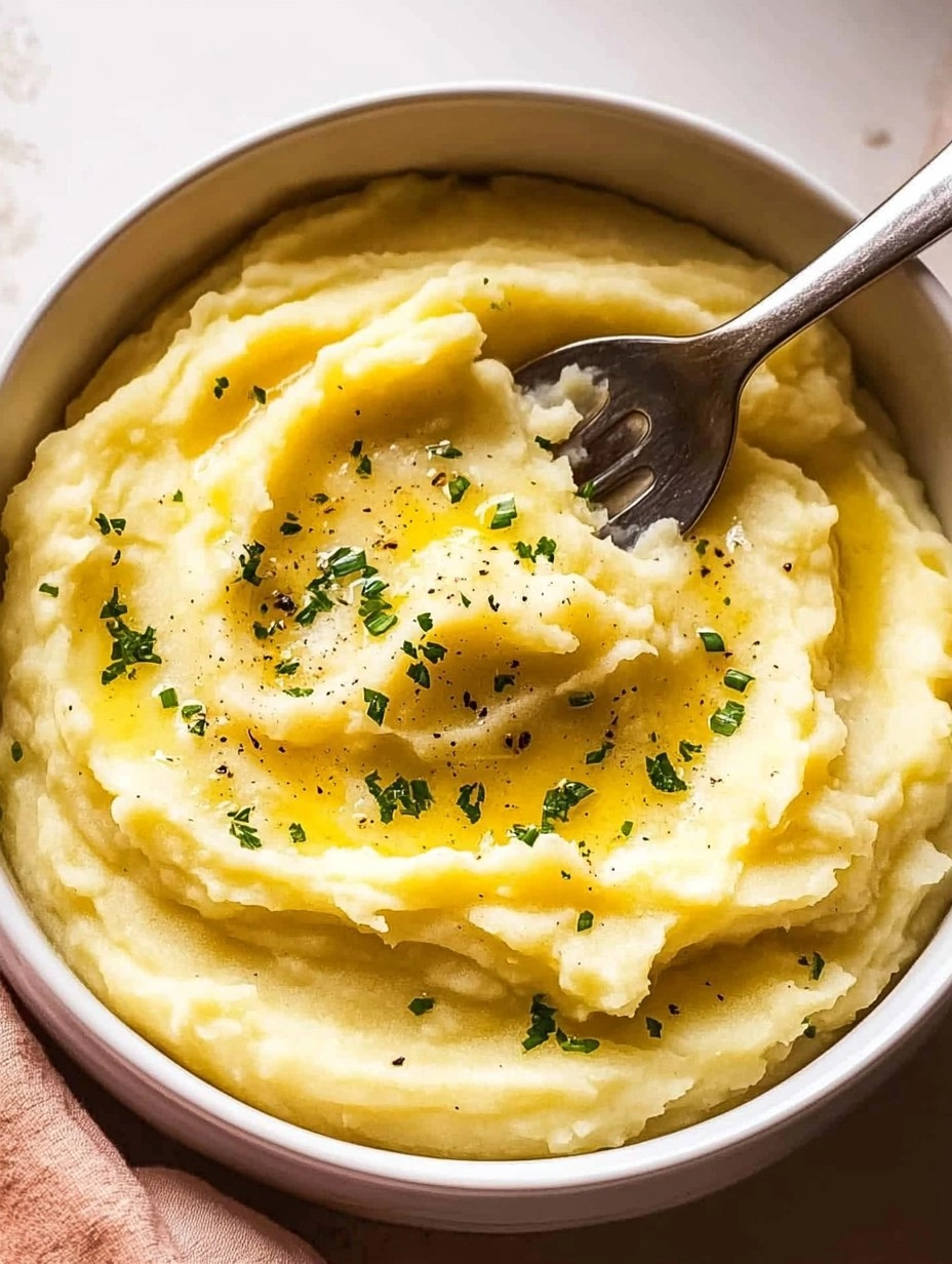 Creamy Garlic Mashed Potatoes (Restaurant Style)
