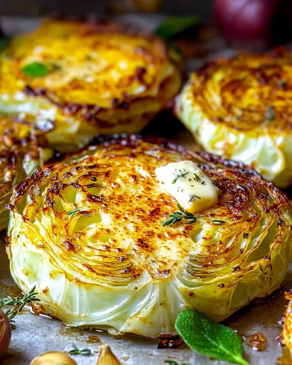 Crispy-Roasted-Parmesan-Cabbage-Steaks-with-Garlic-Herb-Butter-Recipe