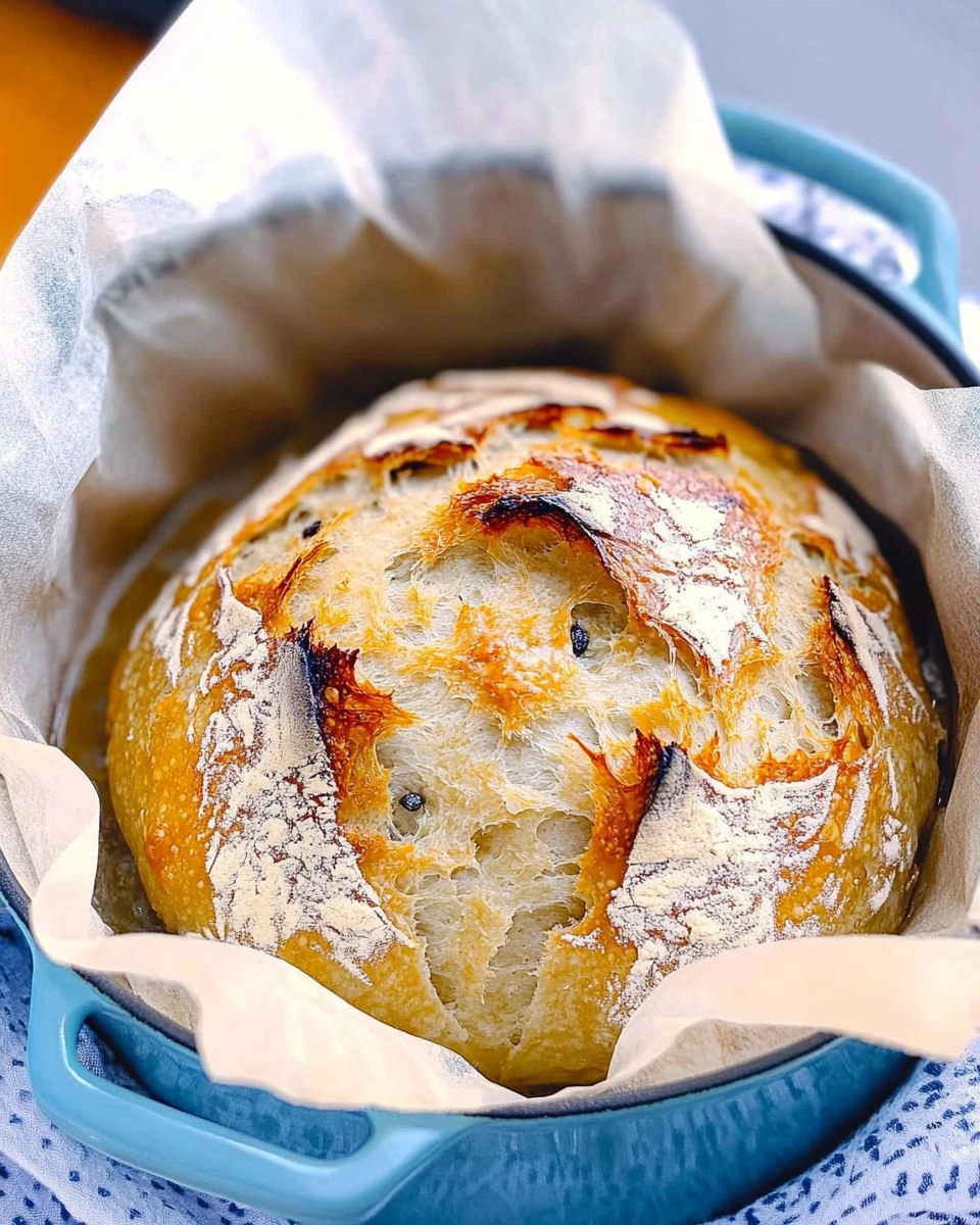 Dutch Oven No-Knead Crusty Bread (Perfect with Any Stew)