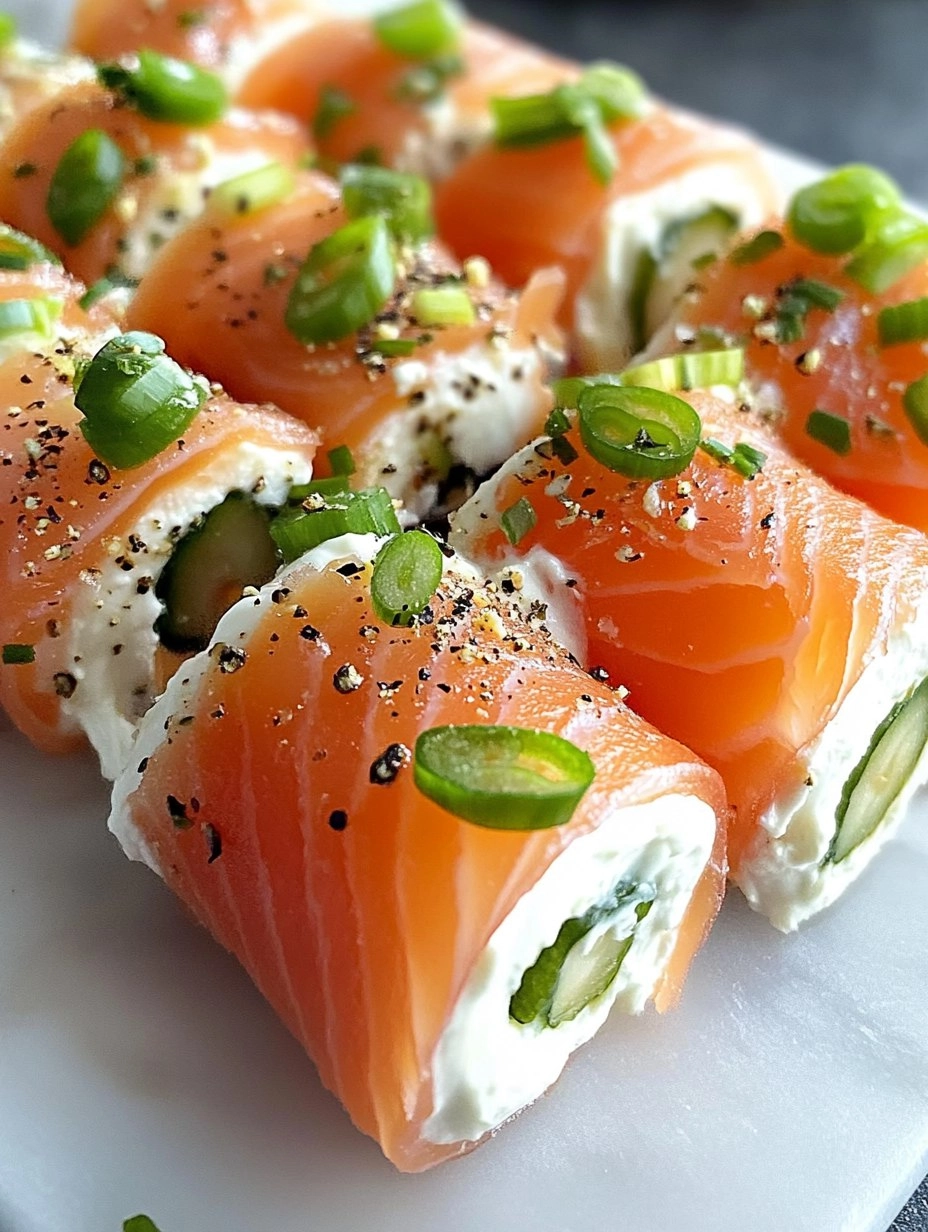 Easter Smoked Salmon and Cream Cheese Roll Ups