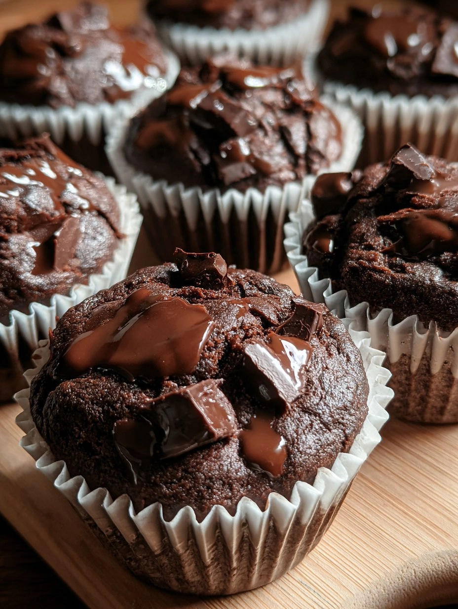 Easy Double Chocolate Muffins 131 Easy Double Chocolate Muffins