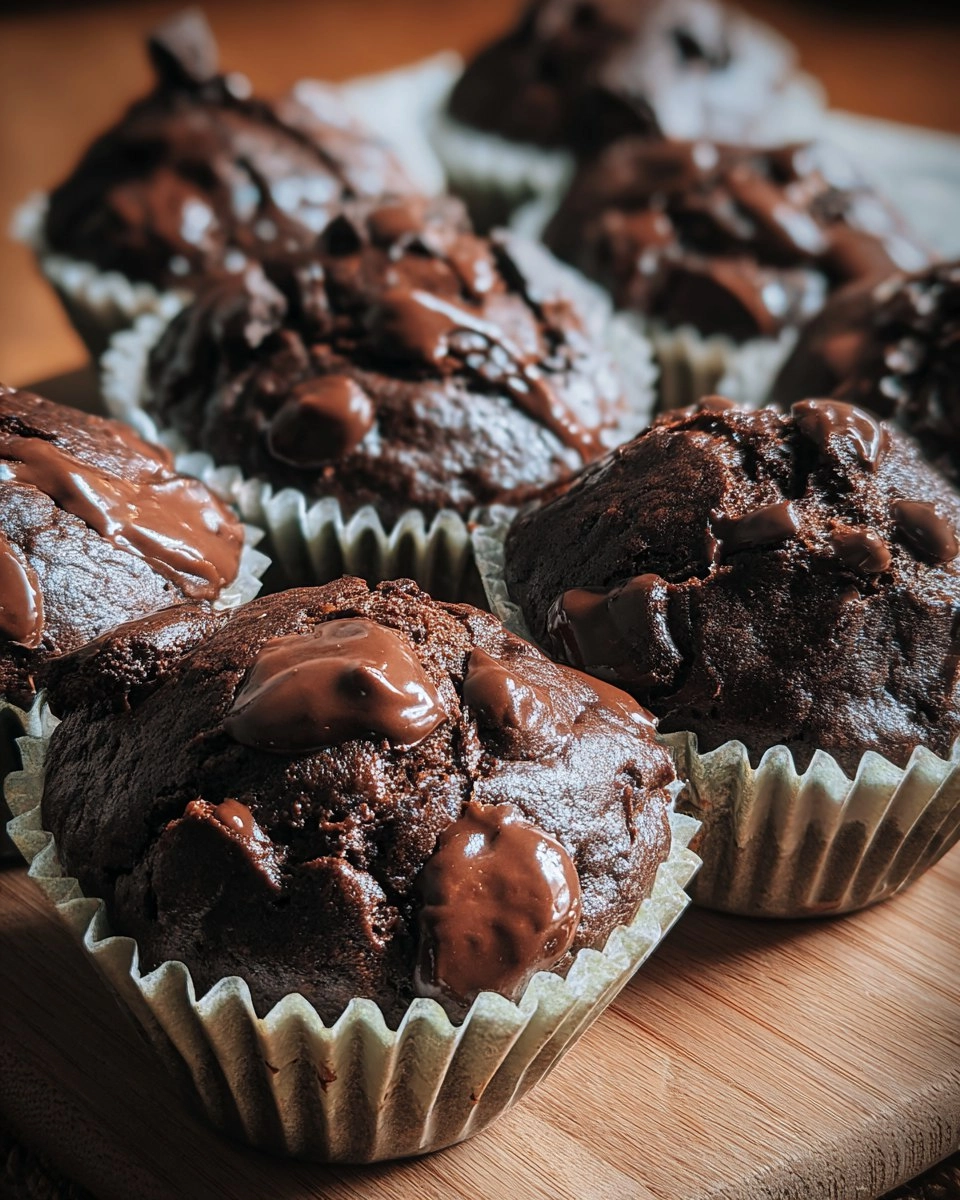 Easy Double Chocolate Muffins 132 Easy Double Chocolate Muffins