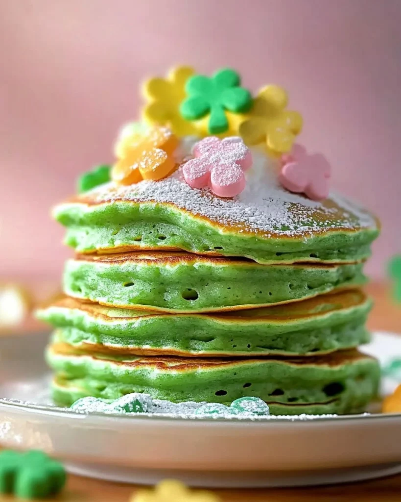 Fluffy-St.-Patricks-Day-Green-Buttermilk-Pancakes-Recipe