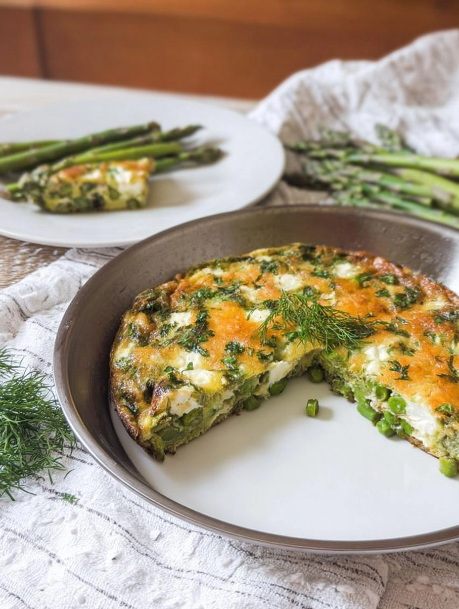 Herb & Goat Cheese Frittata with Asparagus and Peas 46 Herb & Goat Cheese Frittata with Asparagus and Peas