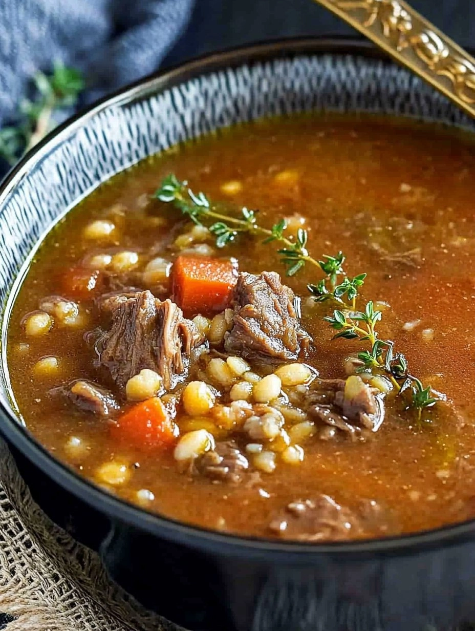 Instant Pot Beef & Barley Soup (Hearty and Freezer-Friendly)