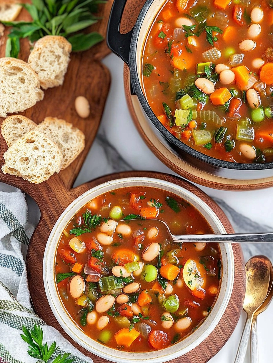 Minestrone Soup | Easy Vegetable and Bean Soup