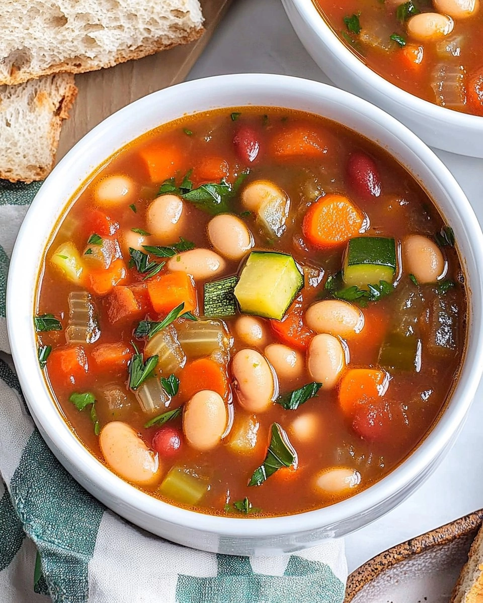 Minestrone Soup | Easy Vegetable and Bean Soup