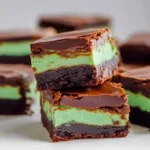 Mint-Chocolate-Brownies-Easy-St-Patricks-Day-Fudgy-Brownies-Recipe