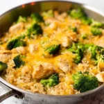 One Pan Cheesy Chicken Broccoli and Rice 128 One-Pan-Cheesy-Chicken-Broccoli-and-Rice-Recipe