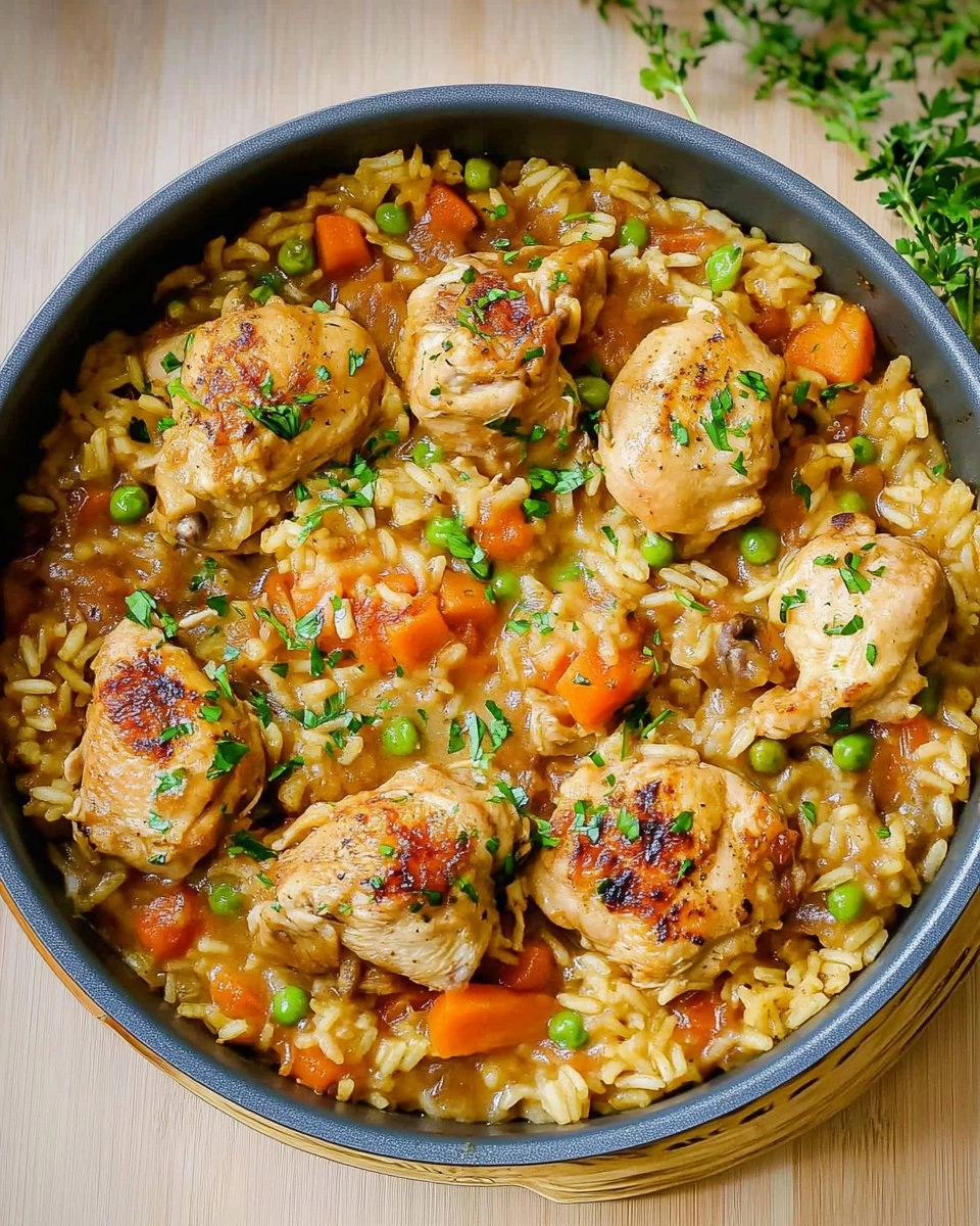 One Pot Chicken and Rice | Creamy Comfort Meal