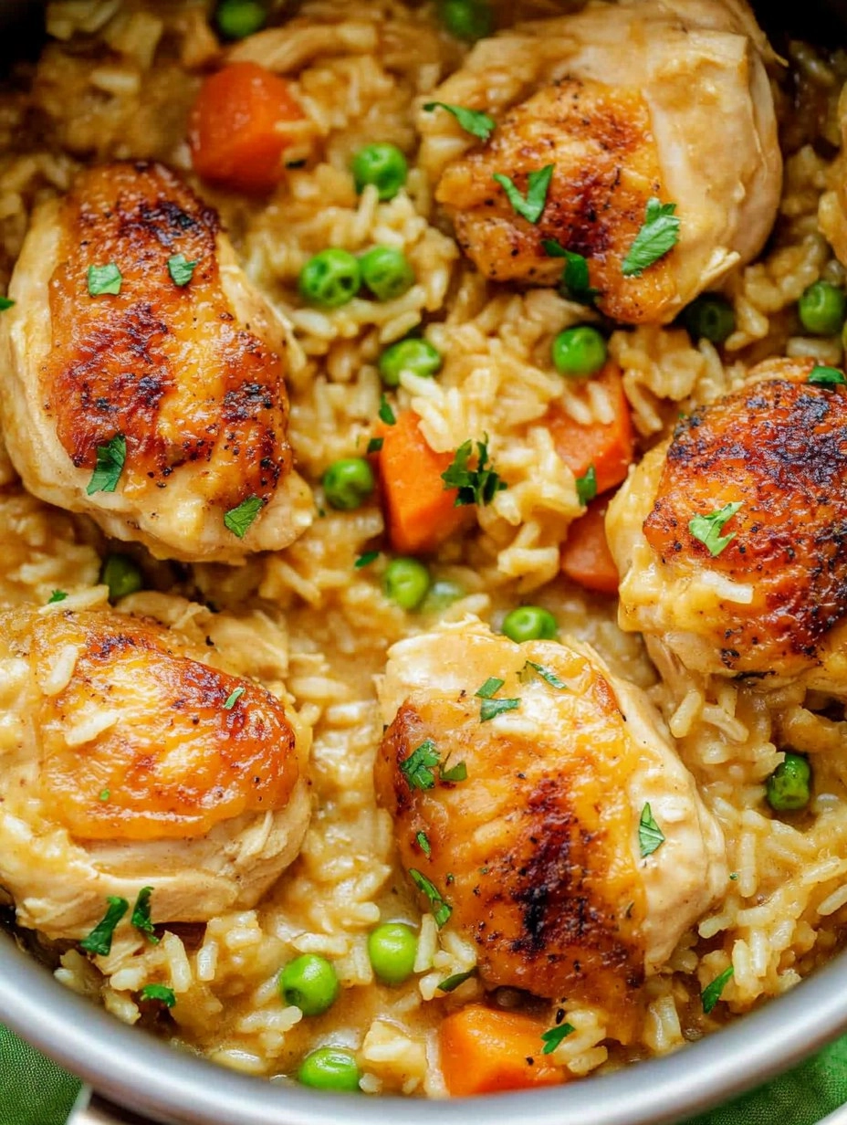 One Pot Chicken and Rice | Creamy Comfort Meal