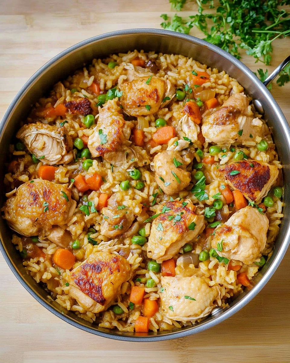 One Pot Chicken and Rice | Creamy Comfort Meal