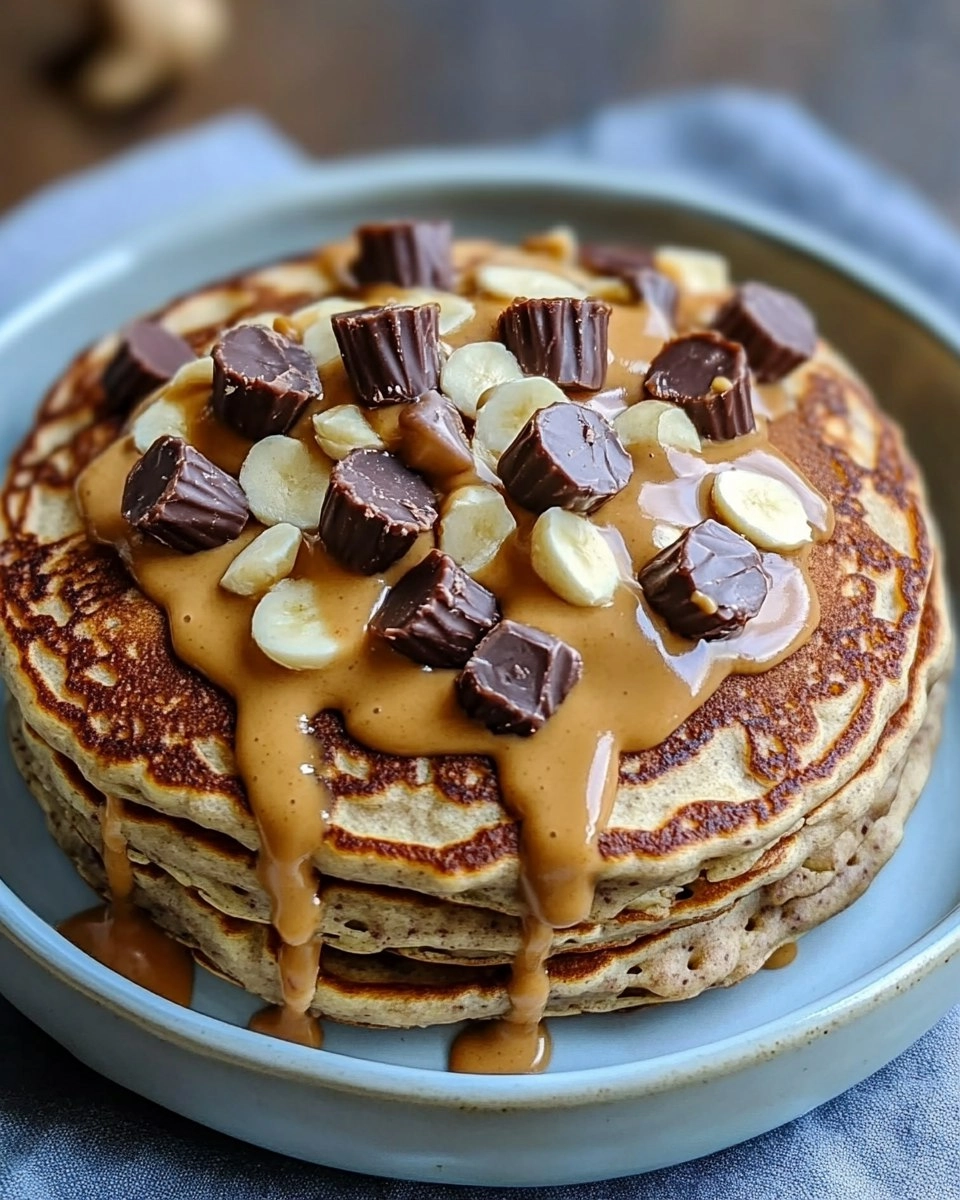 Peanut Butter Cup Protein Pancake Bowl