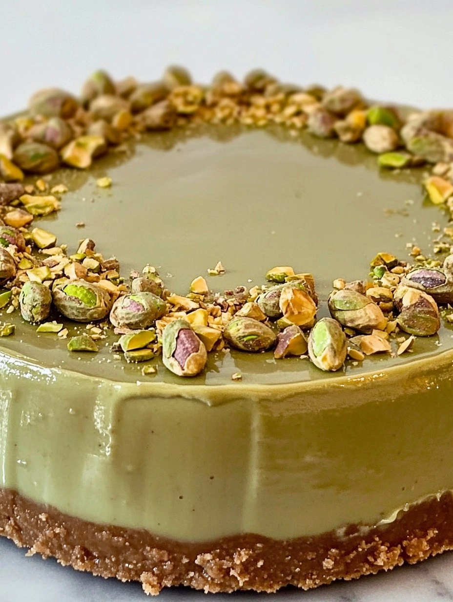 Pistachio Cheesecake | Easy No-Bake Green Dessert
