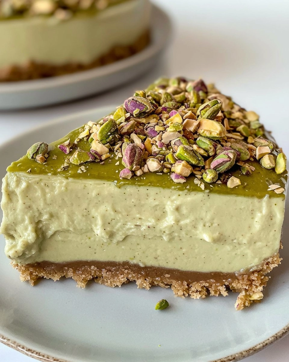 Pistachio Cheesecake | Easy No-Bake Green Dessert