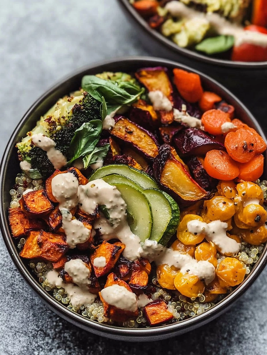 Quinoa Buddha Bowl | Healthy Grain Bowl with Roasted Veggies