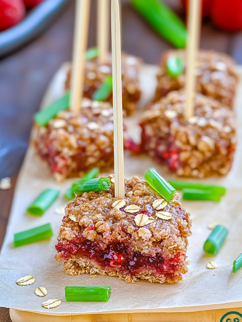 Raspberry Oat Bars