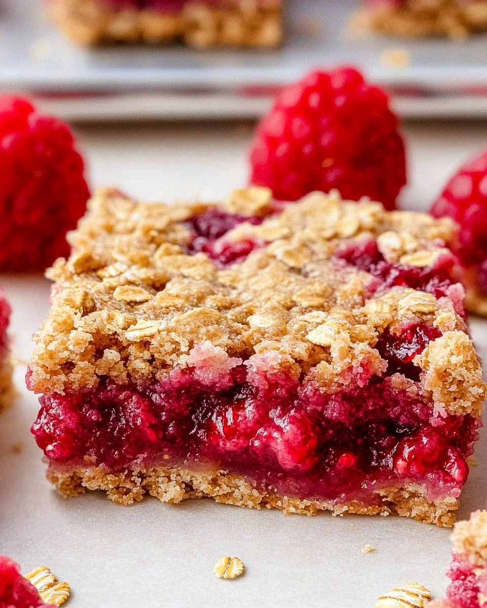 Raspberry Oat Bars