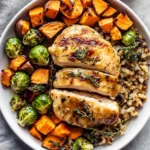 Sheet-Pan-Maple-Dijon-Chicken-with-Brussels-Sprouts-Sweet-Potatoes-Recipe