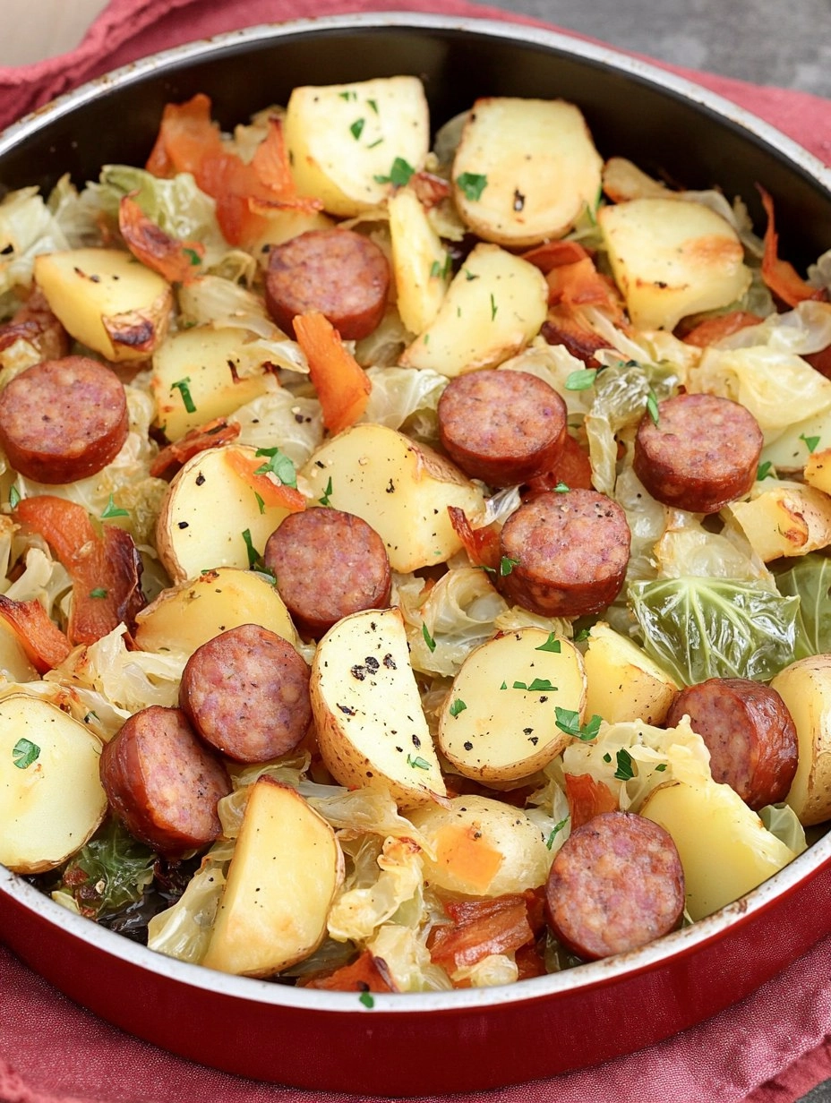 Sheet-Pan Sausage, Cabbage & Potatoes (Easy Weeknight Dinner)