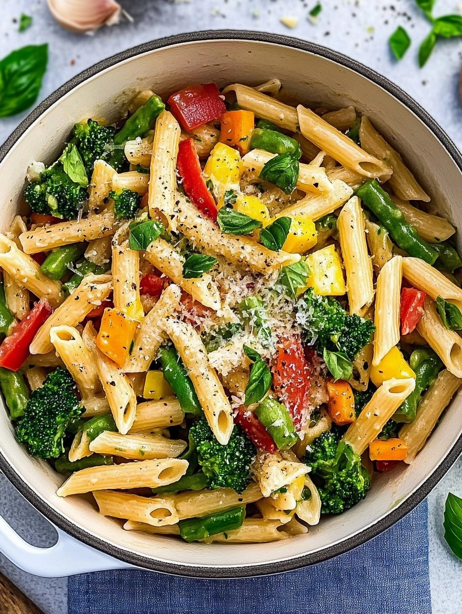 Spring Pasta Primavera | Fresh Vegetable Pasta with Light Sauce