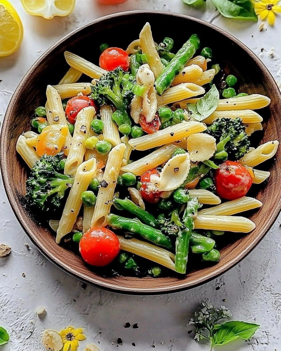 Spring Pasta Primavera | Fresh Vegetable Pasta with Light Sauce