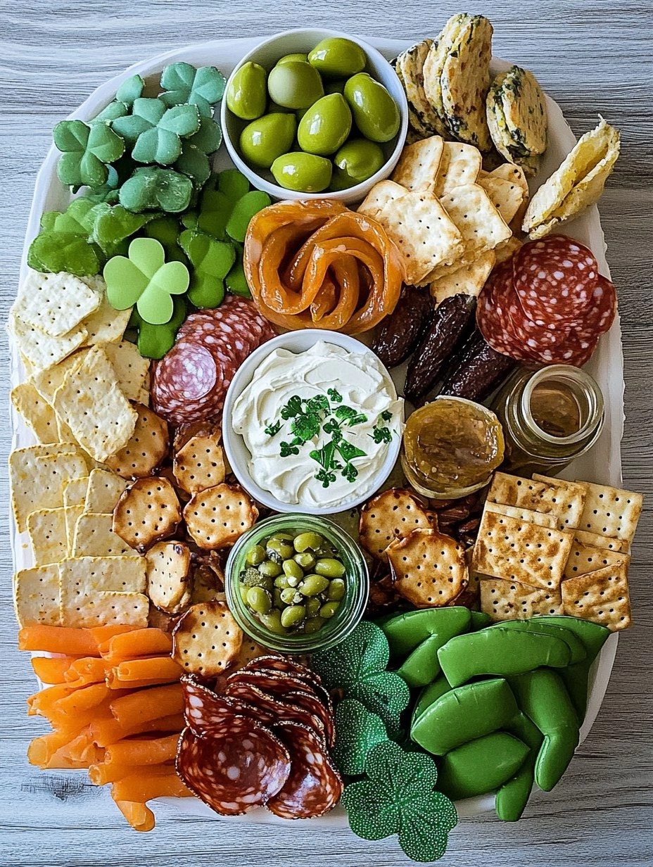 St Patrick's Day Charcuterie Board | Easy Snack Platter