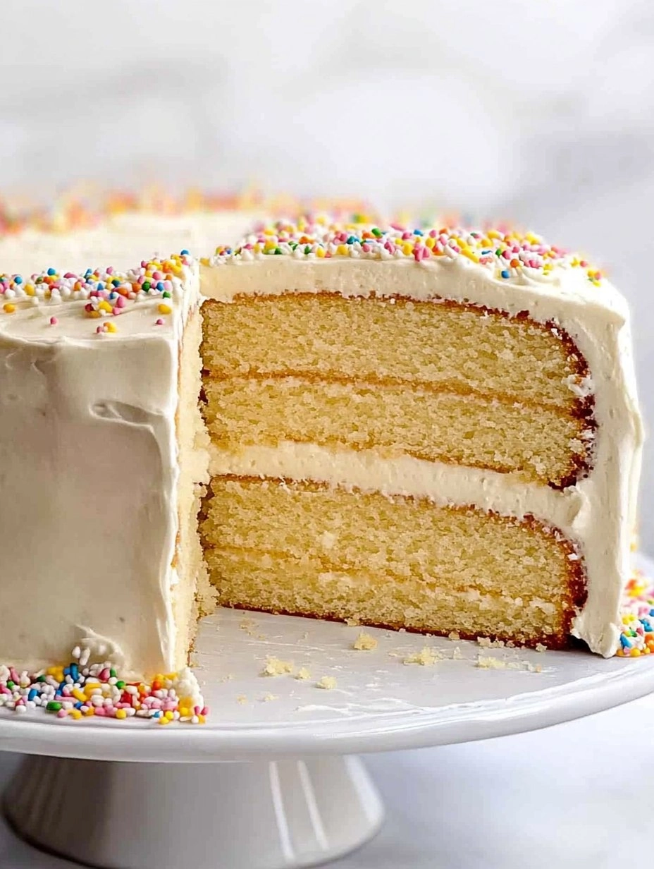 Vanilla Cake | Easy Homemade Vanilla Layer Cake