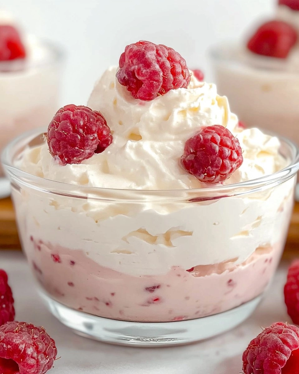 White Chocolate Raspberry Mousse
