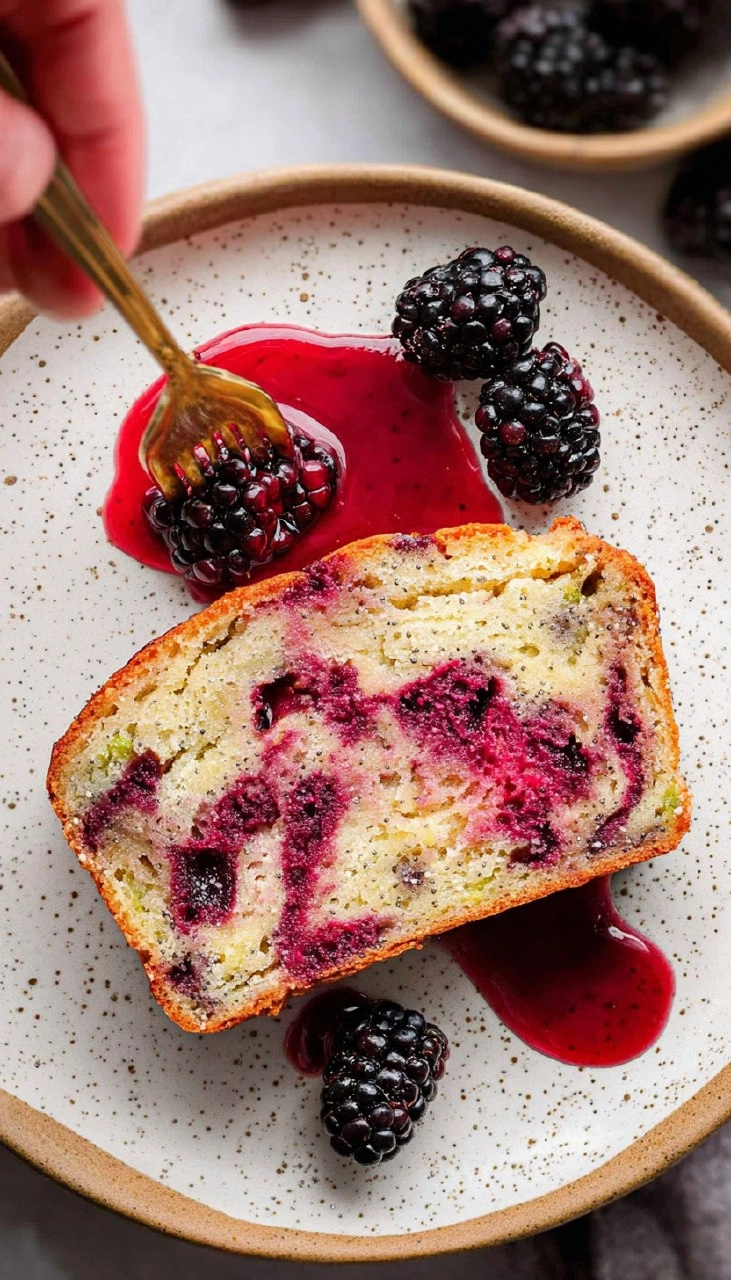 Blackberry Lemon Poppy Seed Loaf