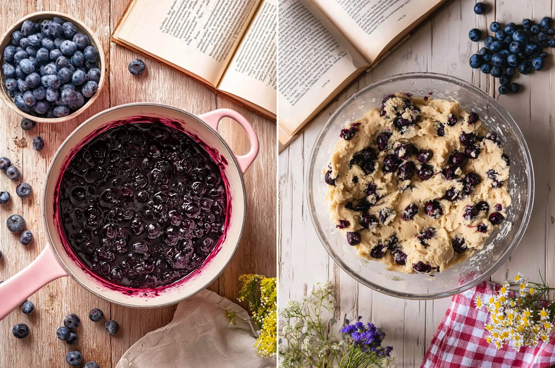 Blueberry Coffee Cake Cookies