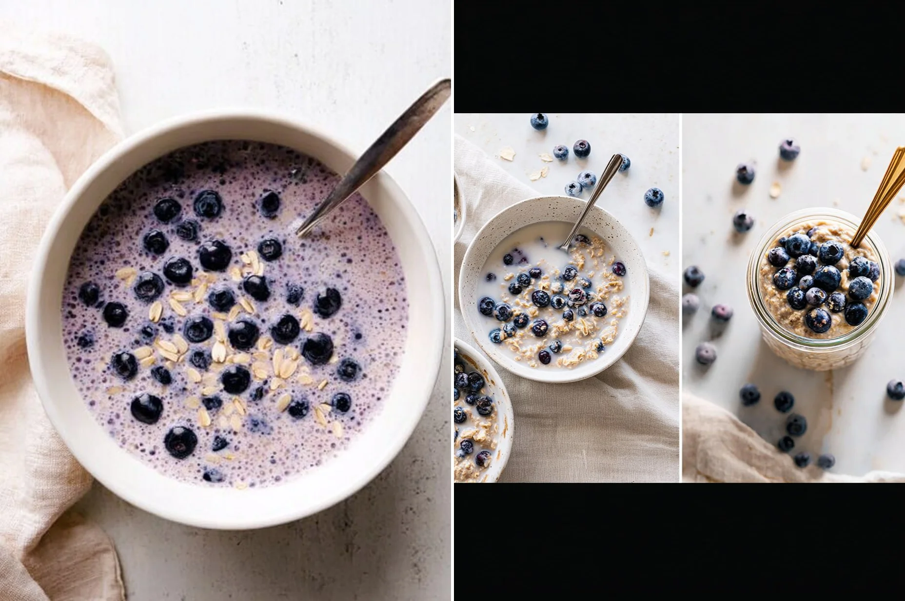 Blueberry Overnight Oats (5-Ingredient, Meal-Prep)