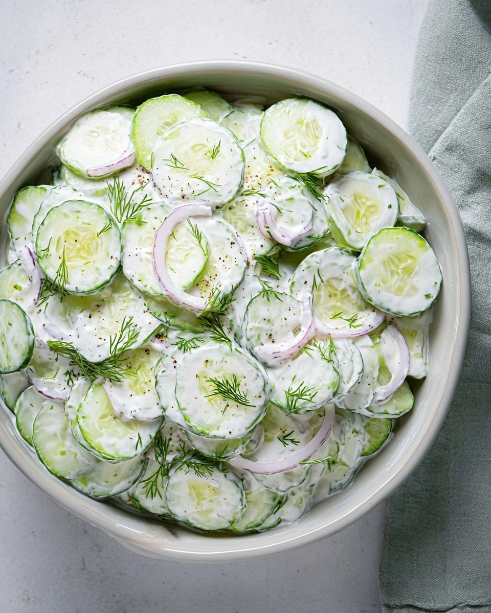 Creamy-Cucumber-Salad-with-Sour-Cream-Dill-Recipe