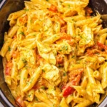 Crockpot-Chicken-Fajita-Pasta-Recipe