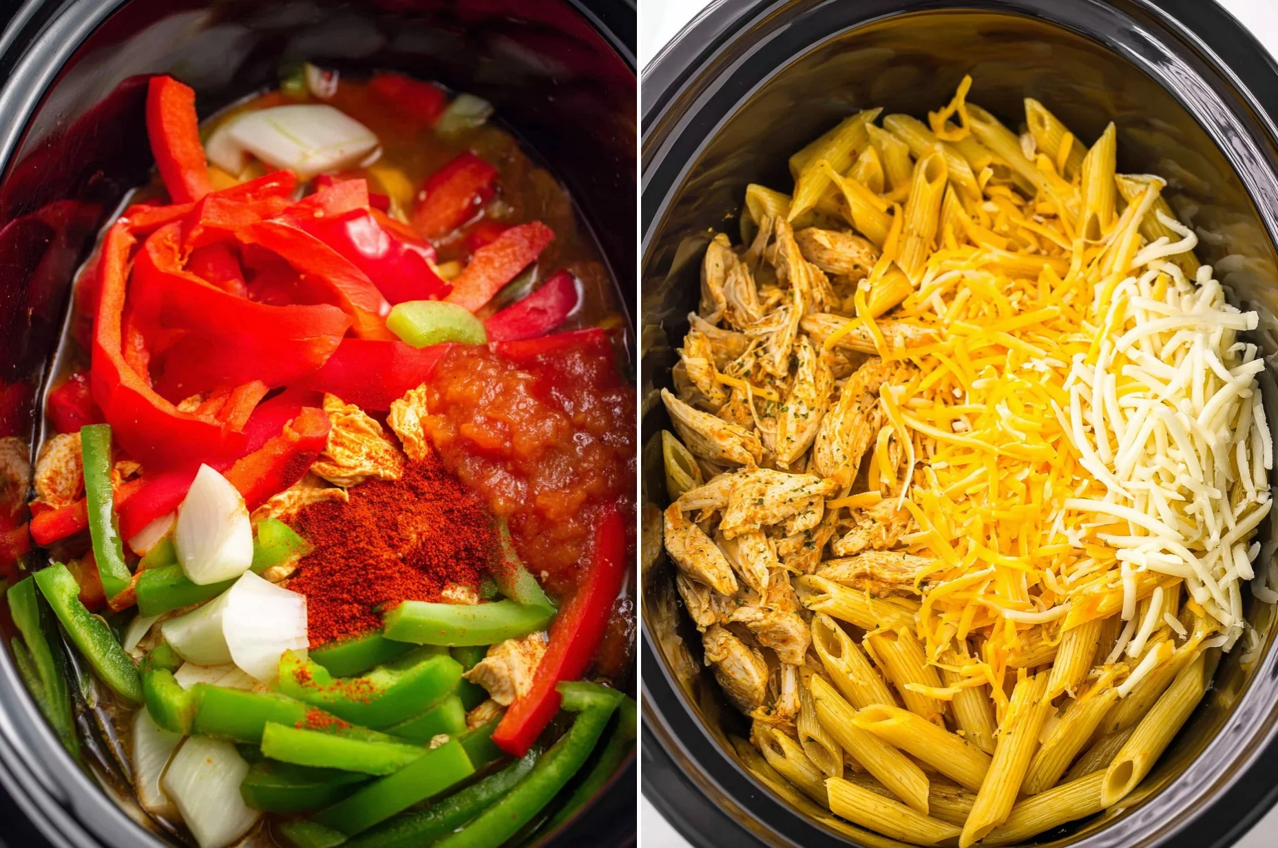 Crockpot Chicken Fajita Pasta